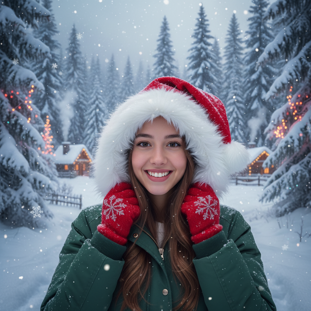 AI Christmas Image Generator realistic festive effects