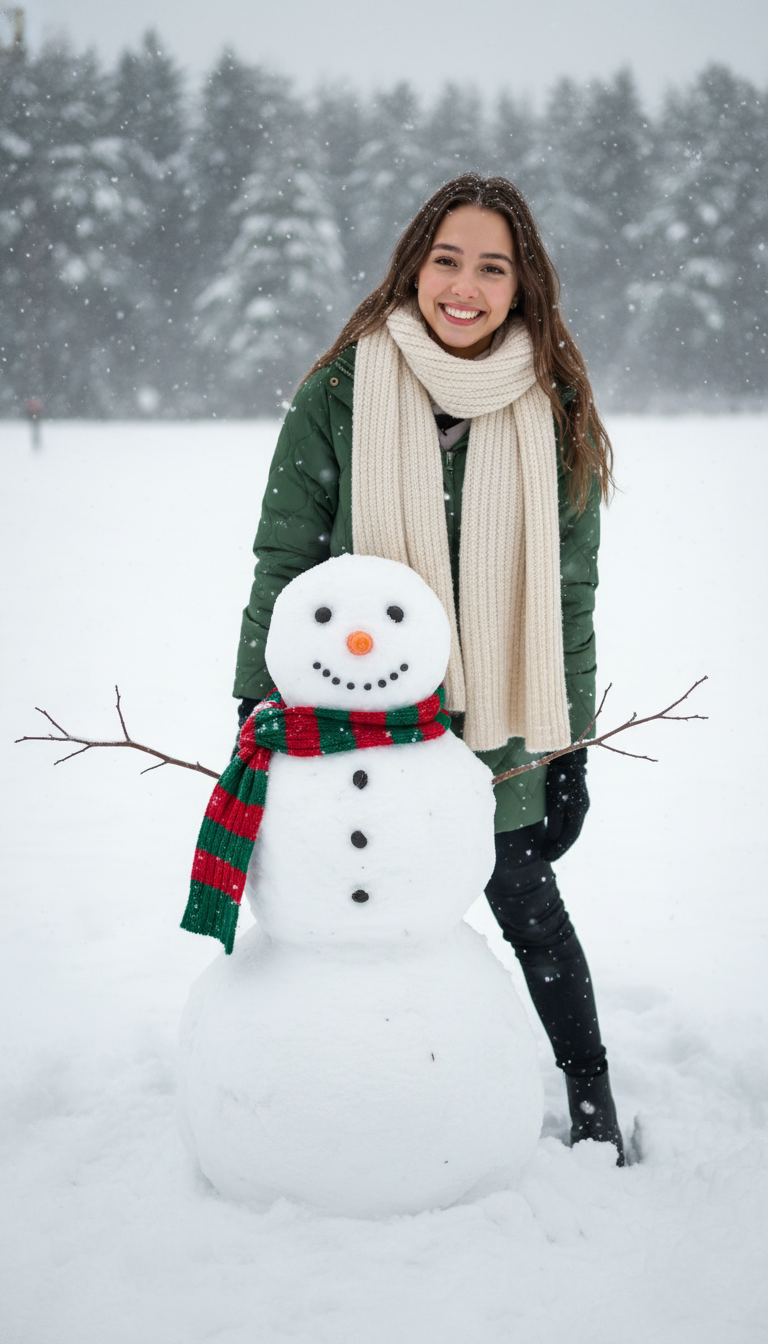 AI snow effect customization options